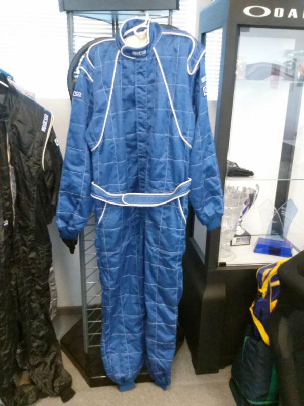 Sparco racing suit - sparco 5 royal blue with white piping and stitching size 64