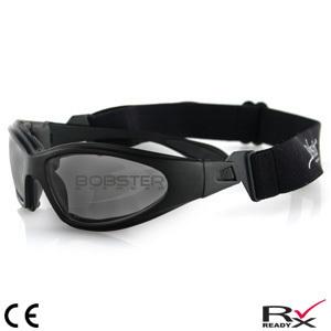 Bobster gxr sunglasses - black / anti-fog smoke lenses