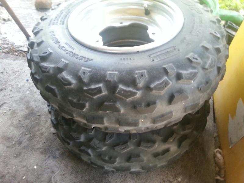 Dunlop kt851 front tires aluminum wheels rims yamaha banshee yfz450 raptor i-112