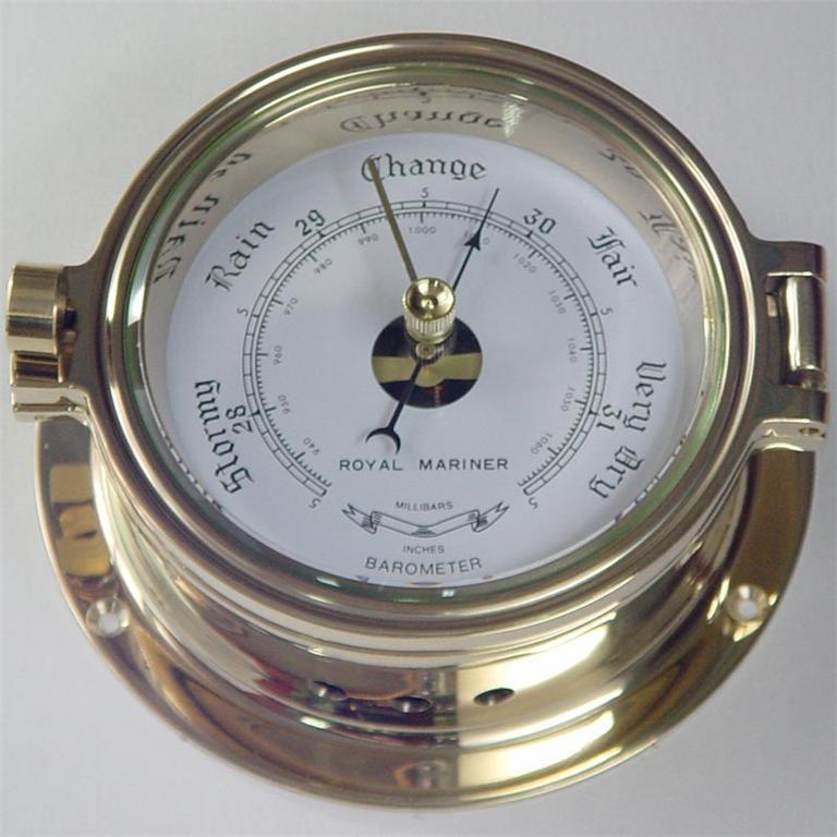Barometer - polished brass *new*