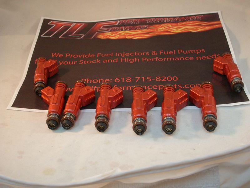 Ford 1986-11 mustang 60 lbs/hr set of 8 plug and play fuel injectors
