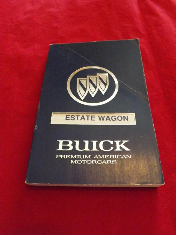 The 1990 buick estate wagon owner's manual guide book premium american motorcars