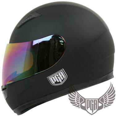 L xl xxl ~ matte flat black full face street custom bike dot motorcycle helmet