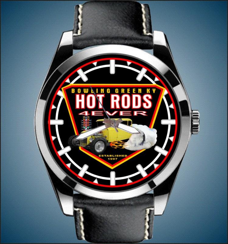 Hot rods 4ever bowling green ky quartz movement leather band watch