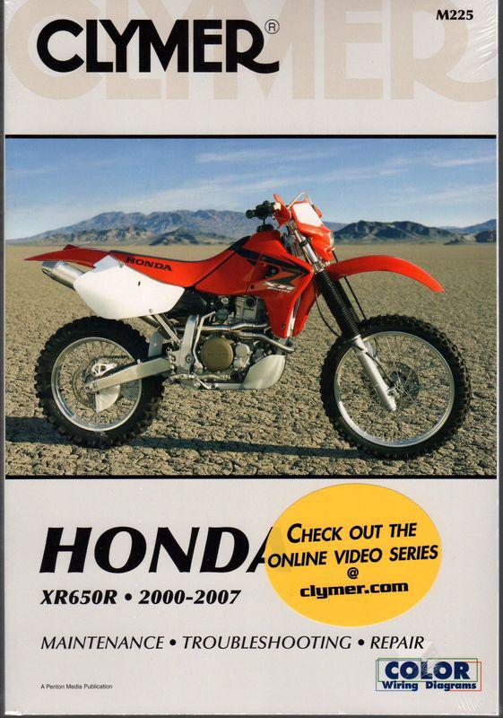 2000-2007 clymer honda motorcycle xr650r service repair manual new m225