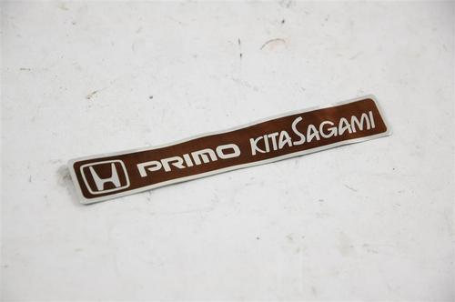 Jdm honda primo kita sagami badge aluminium alloy japanese dealership emblem