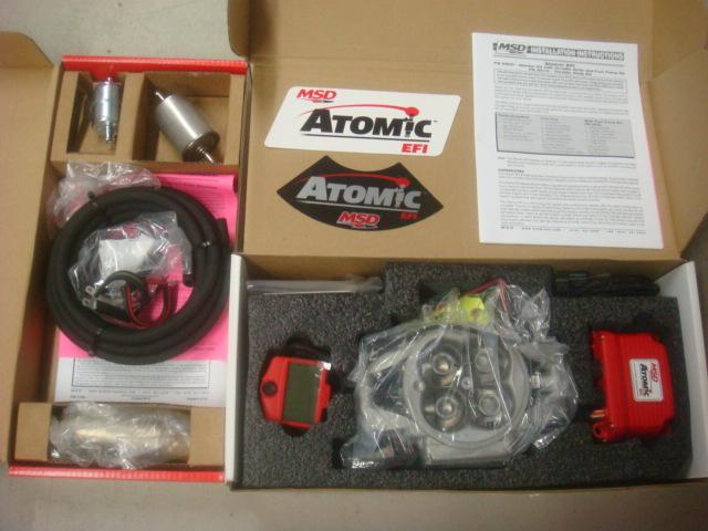 Msd 2900 atomic efi fuel injection complete conversion kit with fuel pump 525 hp