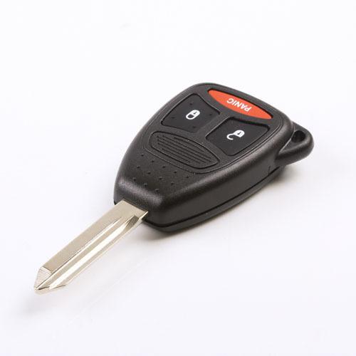 Topq 3 buttons remote keyless entry key fob case shell &pad for dodge chrysler 