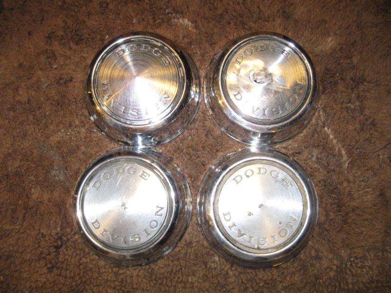 1968-1969 dodge  small center  hubcaps set of 4!