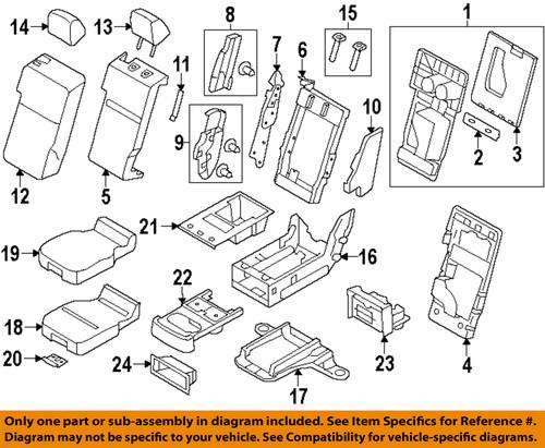 Ford oem bl3z18672a28ac front seat-lower cover