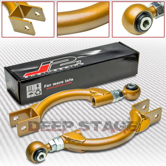 J2 adjustable rear upper suspension camber link 95-02 240sx s14/r33 skyline gold