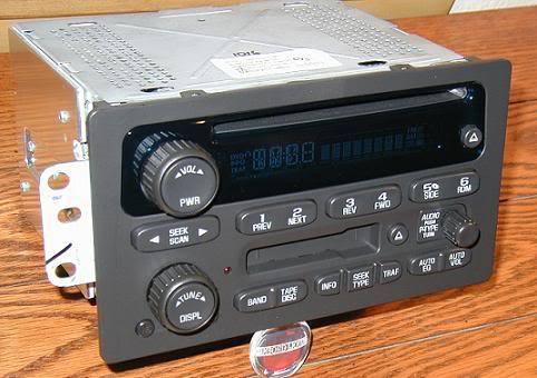 2003-07 gm chevy tahoe silverado classic s10 cd cassette tape player radio ssr