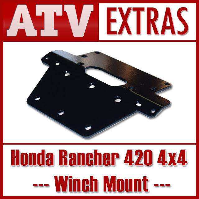 Honda rancher 420 4x4 winch mount