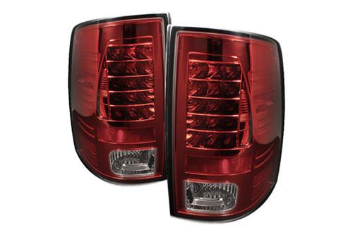 Spyder dr09rc 2009 dodge ram red euro tail lights rear stop lamps w leds