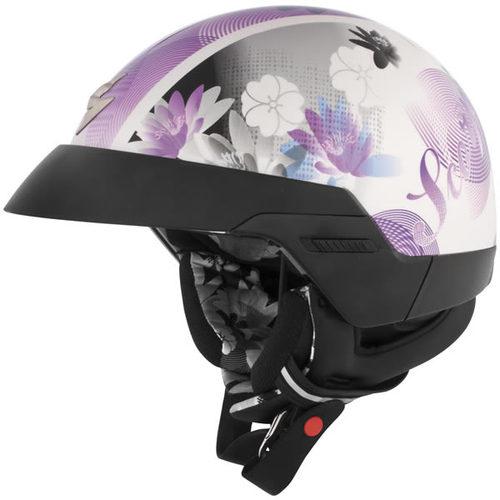 Scorpion exo-100 lilly open-face helmet purple