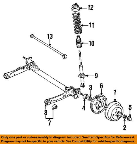 Toyota oem 4823116770 rear suspension-coil spring