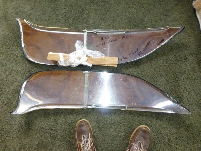 Nos foxcraft stainless fender skirts for '61 and '62 ford and mercury