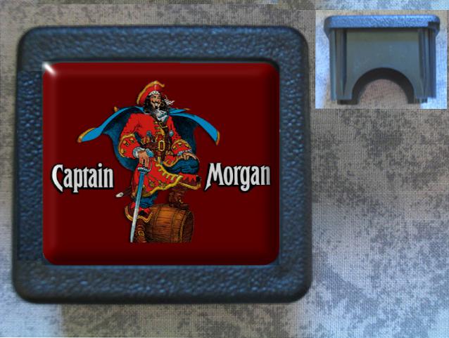 Hp captain morgan red trailer hitch plug cover rum runner accessory