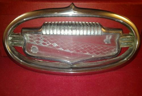 1951 1952 buick chrome hood emblem ornament bezel / insert roadmaster cc3