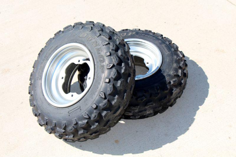 Dunlop kt851 front tires aluminum wheels rims yamaha banshee yfz450 raptor y-75