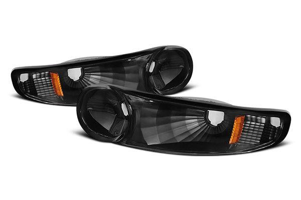 Spyder zogd00 gmc yukon denali black clear driving bumper lights 2 pcs 1 pair