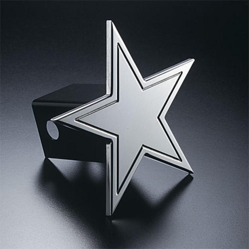 All sales 1004 trailer hitch cover star aluminum polished