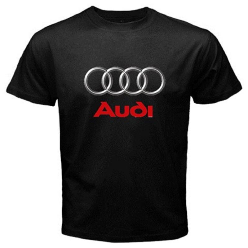Audi car logo  black men's t-shirt size s m l xl 2xl