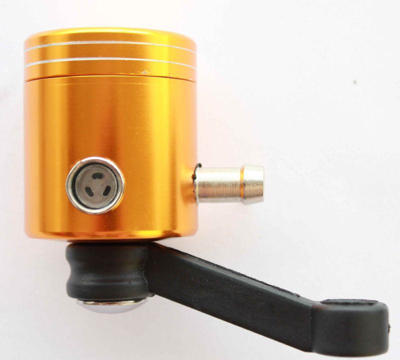 Universal motorcycle front brake clutch tank cylinder fluid oil reservoir gold
