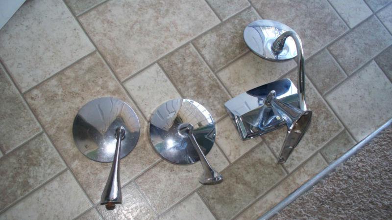 Lot (4) vintage mirrors 1950's chevy  ford car or truck rat rod low rider etc. 