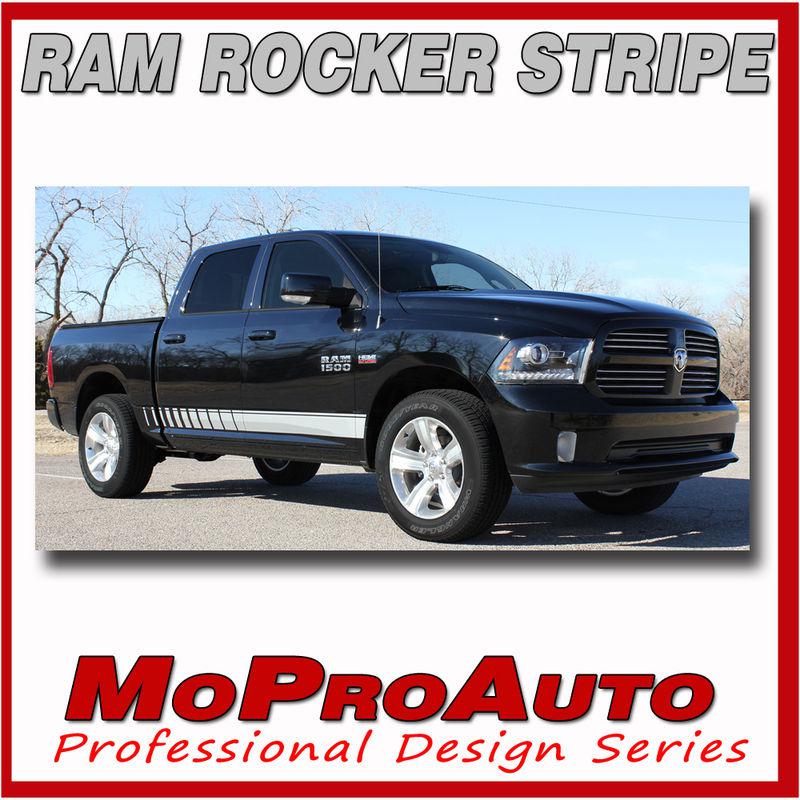 Dodge ram lower rocker panel vinyl graphics decals / 2011 3m pro stripes t24