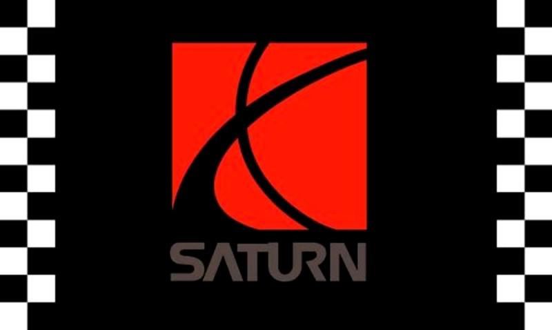Saturn motors flag 3x5' checkered banner jx*