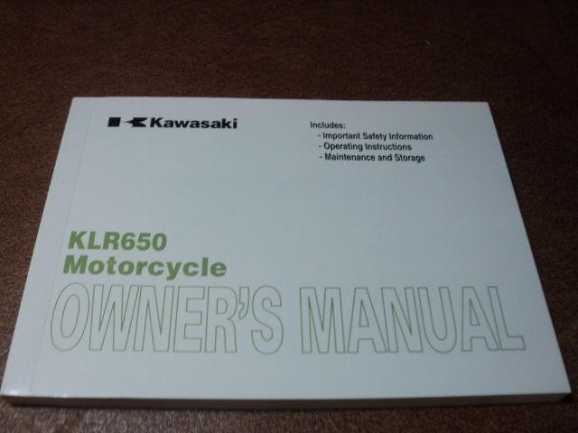 2004-2007 kawasaki klr650 klr 650 owners manual nos oem  p/n 99987-1281