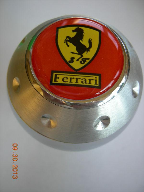 Ferrari shield aluminum gear shift knob red with yellow shield