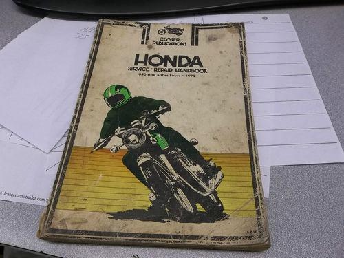 Used clymer honda 1972 350cc and 500cc service manual repair handbook