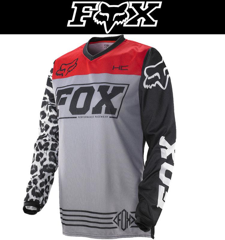 Fox racing womens hc black red dirt bike jersey motocross mx atv 2014