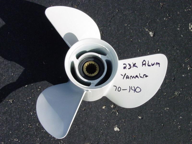 Yamaha 13 x 23-k aluminum propeller 70-140hp outboards - free shipping! 2 of 2