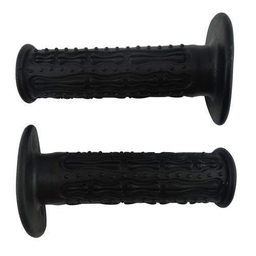 Hand grip handlebar hand throttle grips soft rubber universal 7/8" 22mm black