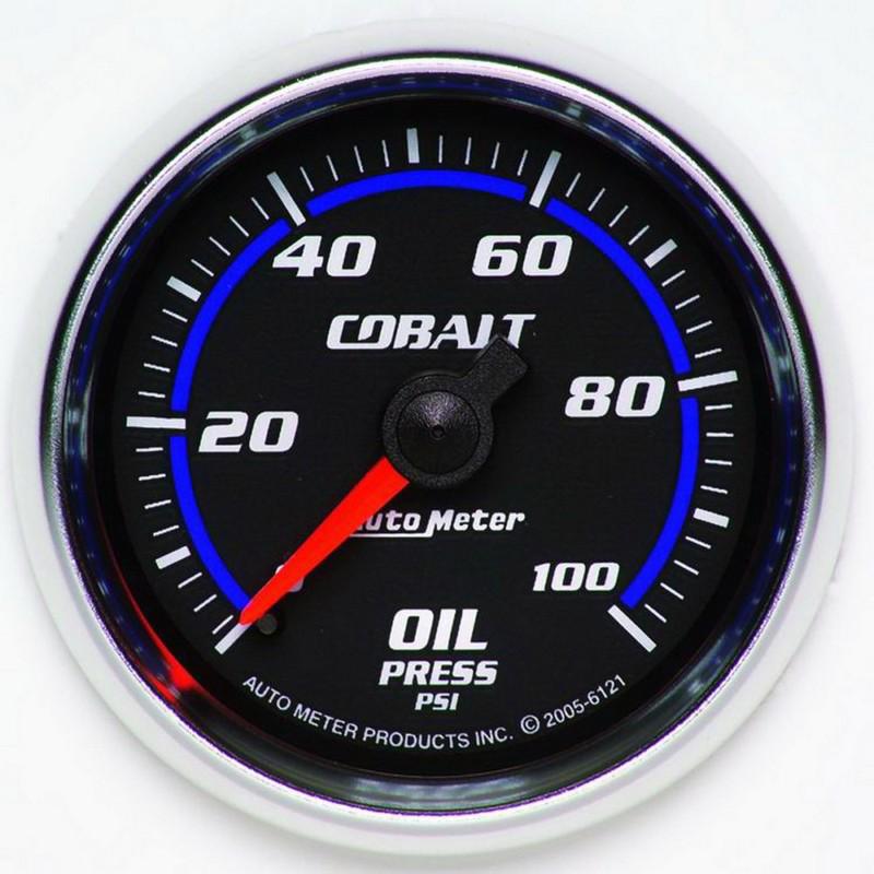 Auto meter 6121 oil pressure  2 1/16" cobalt analog gauges -  atm6121