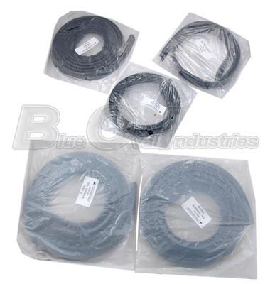 1979-1993 mustang coupe 5pc ford licensed weatherstrip rubber seal kit
