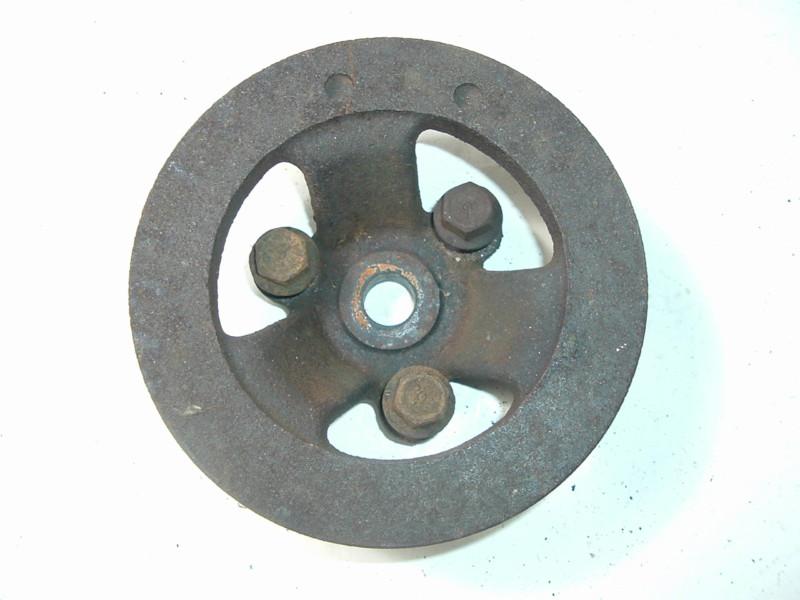 Original 1968 mustang 6 cyl. power steering crank pulley c8de6a312-a with bolts.