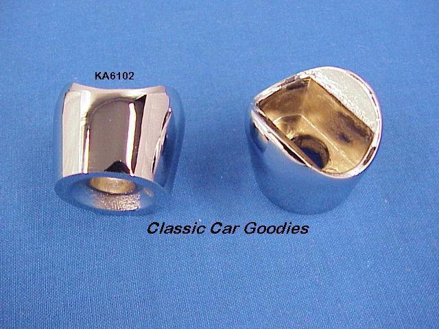 1928-1931 ford windshield frame cones (2) chrome 1929 1930