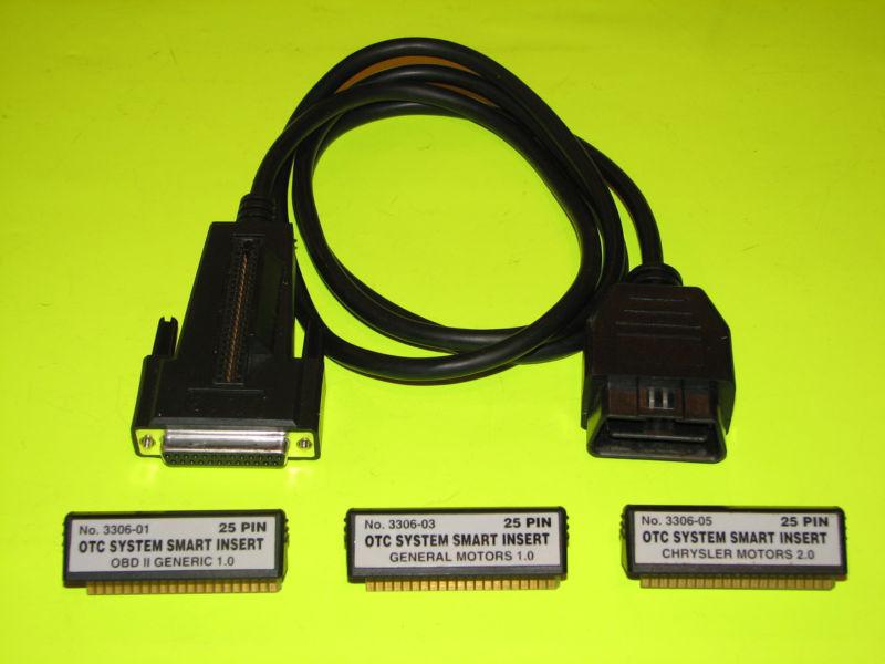 Otc 3305-73 obd 2 cable for enhanced/ 4000/ genisys + 3 smart inserts
