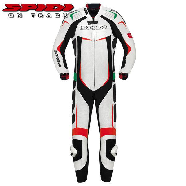 Spidi track wind pro race suit white / red / green 56 euro 46 us