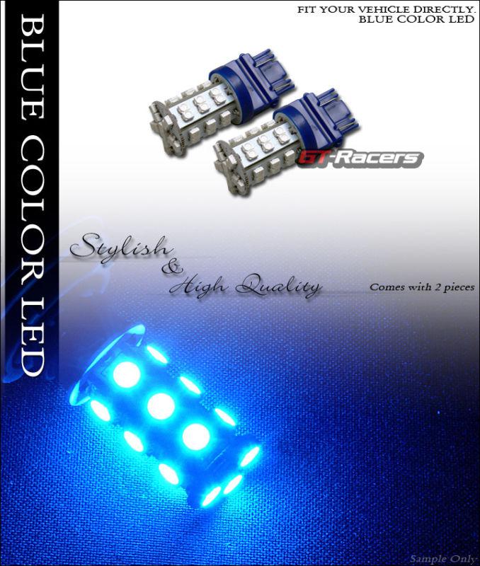 2x 3157 socket super blue 42p 3528 smd led brake/stop tail light bulb dc 12v