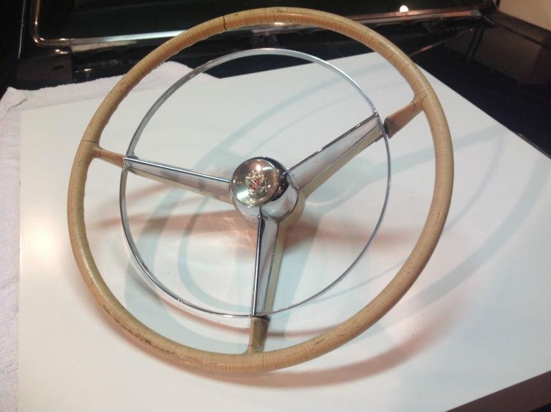 1957 buick super roadmaster limited steering wheel horn ring & button