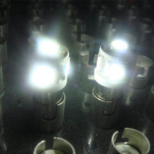50x ba9s 5smd led light bulbs 6000k xenon white 5050 w6w t4w hi power 6253 