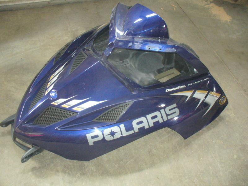 Polaris fusion 900 hood cowl 2005 great condition blue
