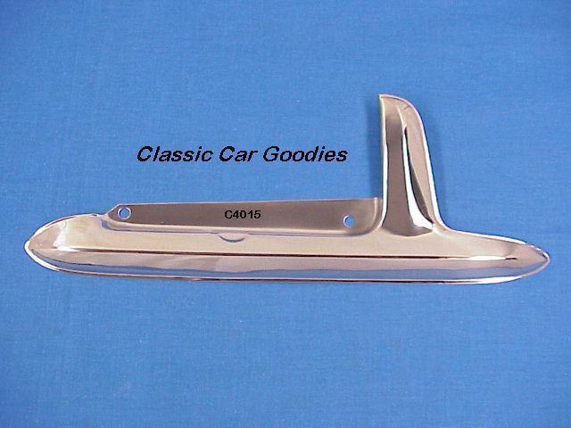 1951-1952 chevy gas door guard deluxe stainless new