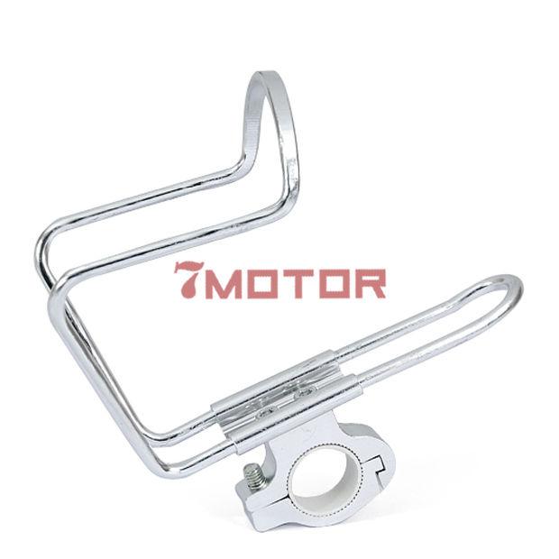 Motorcycle atv stainless alloy cup bottle holder 7/8" handle bars universal