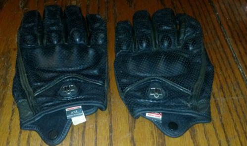 3xl icon pursuit leather mens motorcycle riding gloves black 3xl